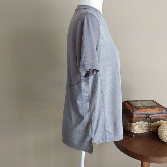 Nike Dri-Fit top Sz L Silver/gray - Picture 3 of 9